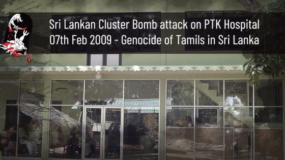 07 Feb 2009 Cluster Bomb attack by GOSL in PTK Vanni