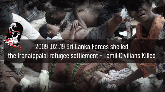 2009 02 19 Sri Lanka Forces shelled the Iranaippalai refugee settlement – Tamil Civilians Killed
